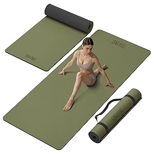 woman yoga pose living room
mat