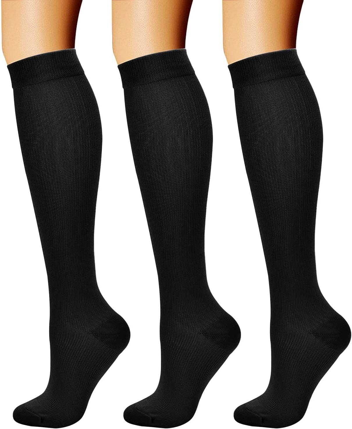 CHARMKING Compression Socks (3 Pairs)