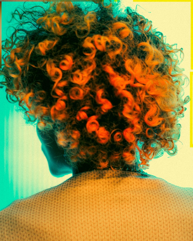 close-up of defined curls