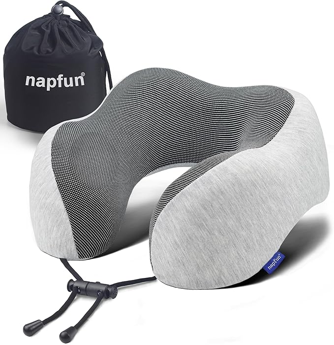 Travel neck pillow for comfortable flights