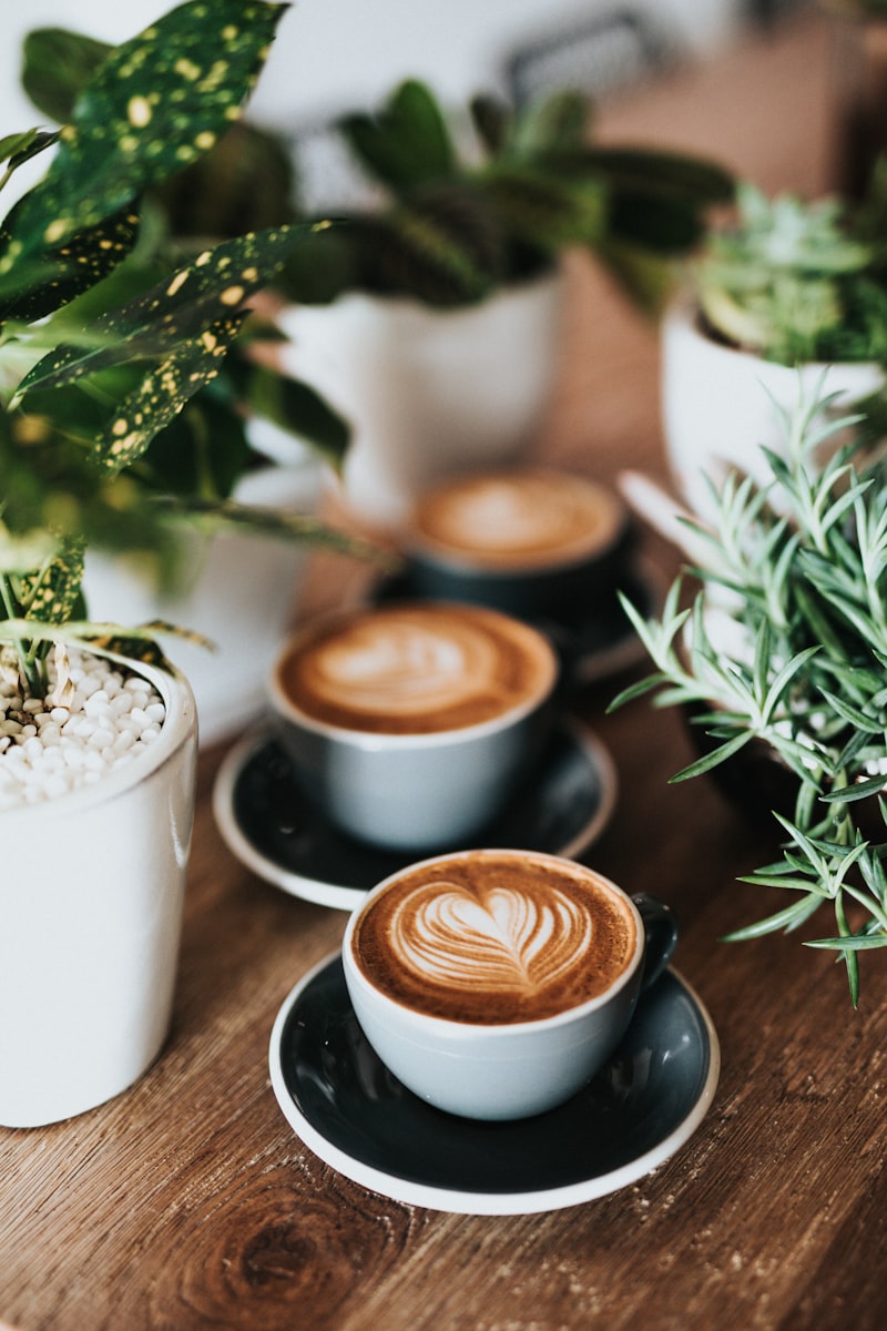 Woman enjoying calm morning coffee focus routine